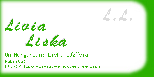 livia liska business card